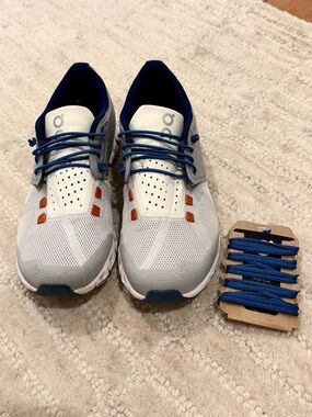 On Cloud 70/30 Women’s Sneakers Size 6 Gray White Blue Slip-On Running Shoes